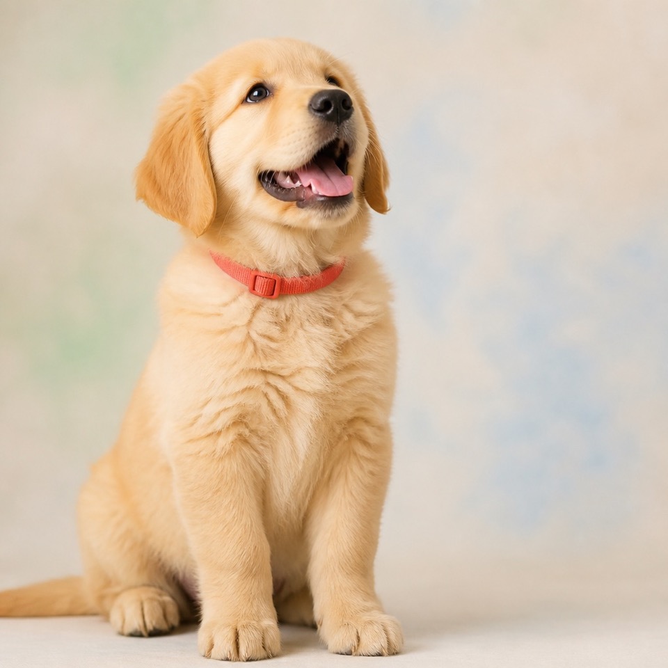 Frisch gestylter Golden Retriever